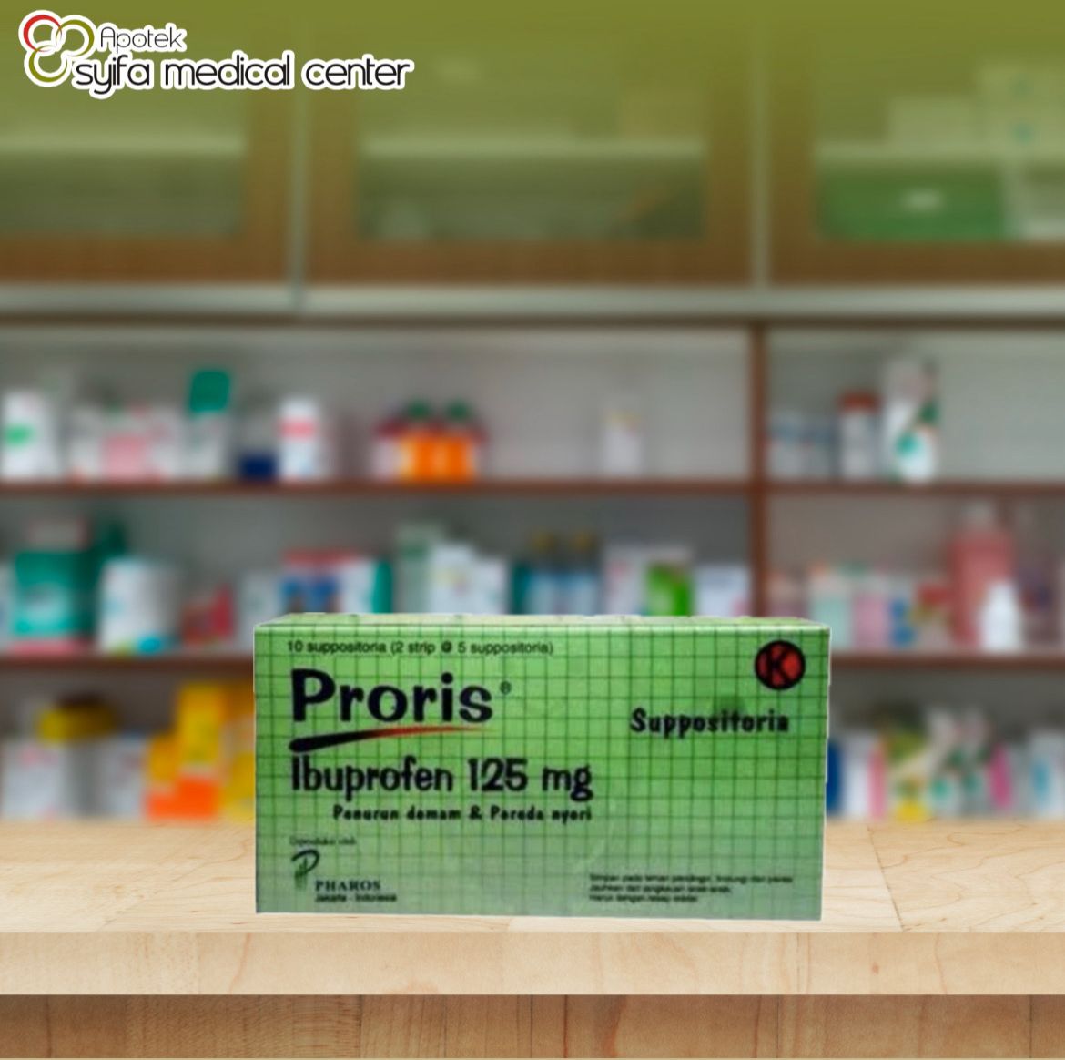 PRORIS 125 MG BOX 10 SUPPOSITORIA