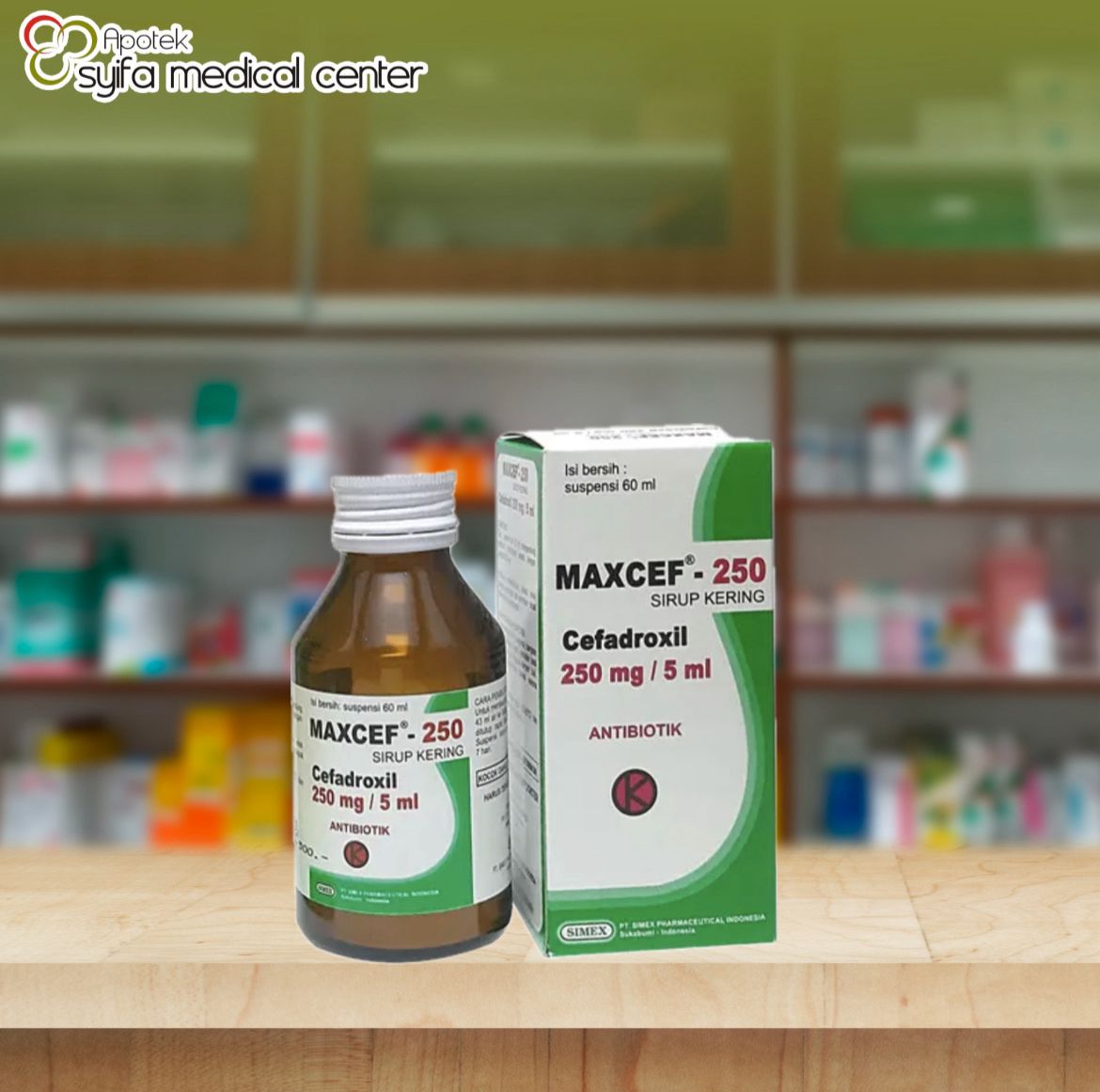 MAXCEF 250 MG SIRUP 60 ML